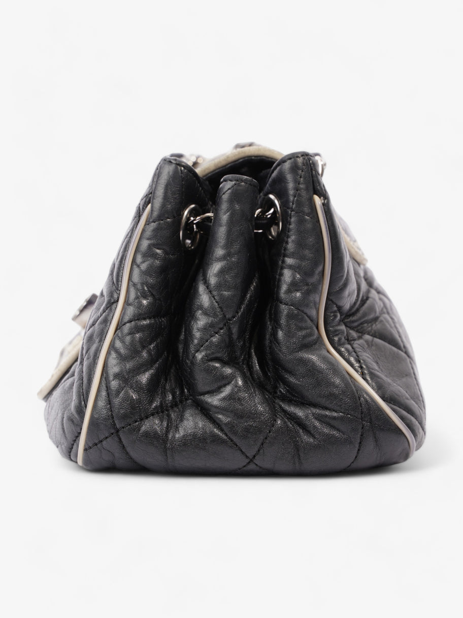 Giant Flap  Black Lambskin Leather Image 4