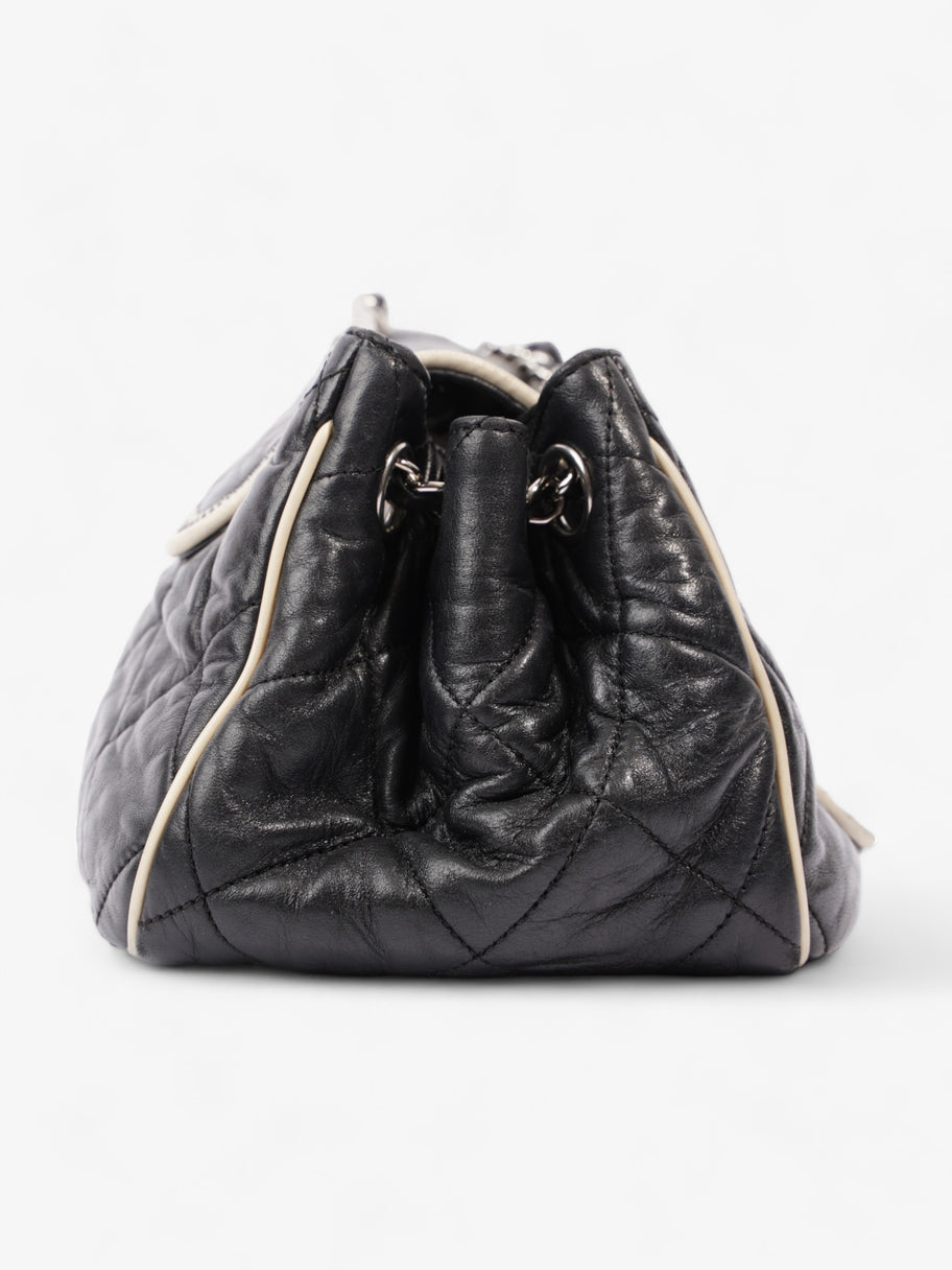 Giant Flap  Black Lambskin Leather Image 6