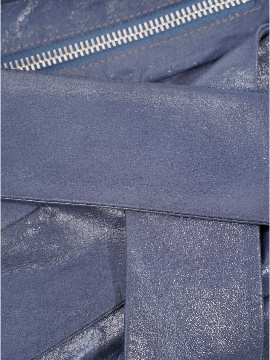 Shoulder Bag Midnight Blue Leather Image 3