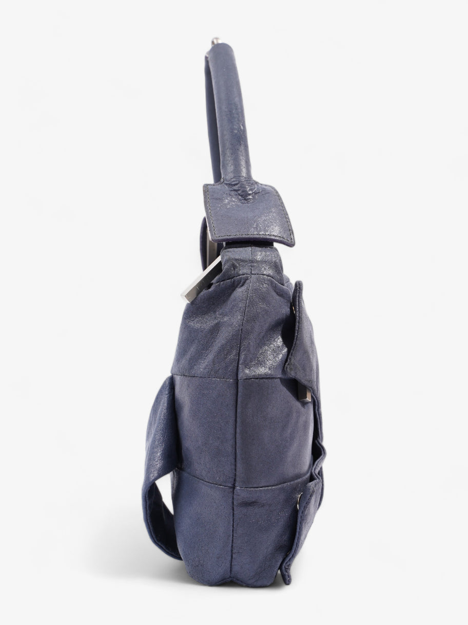 Shoulder Bag Midnight Blue Leather Image 6