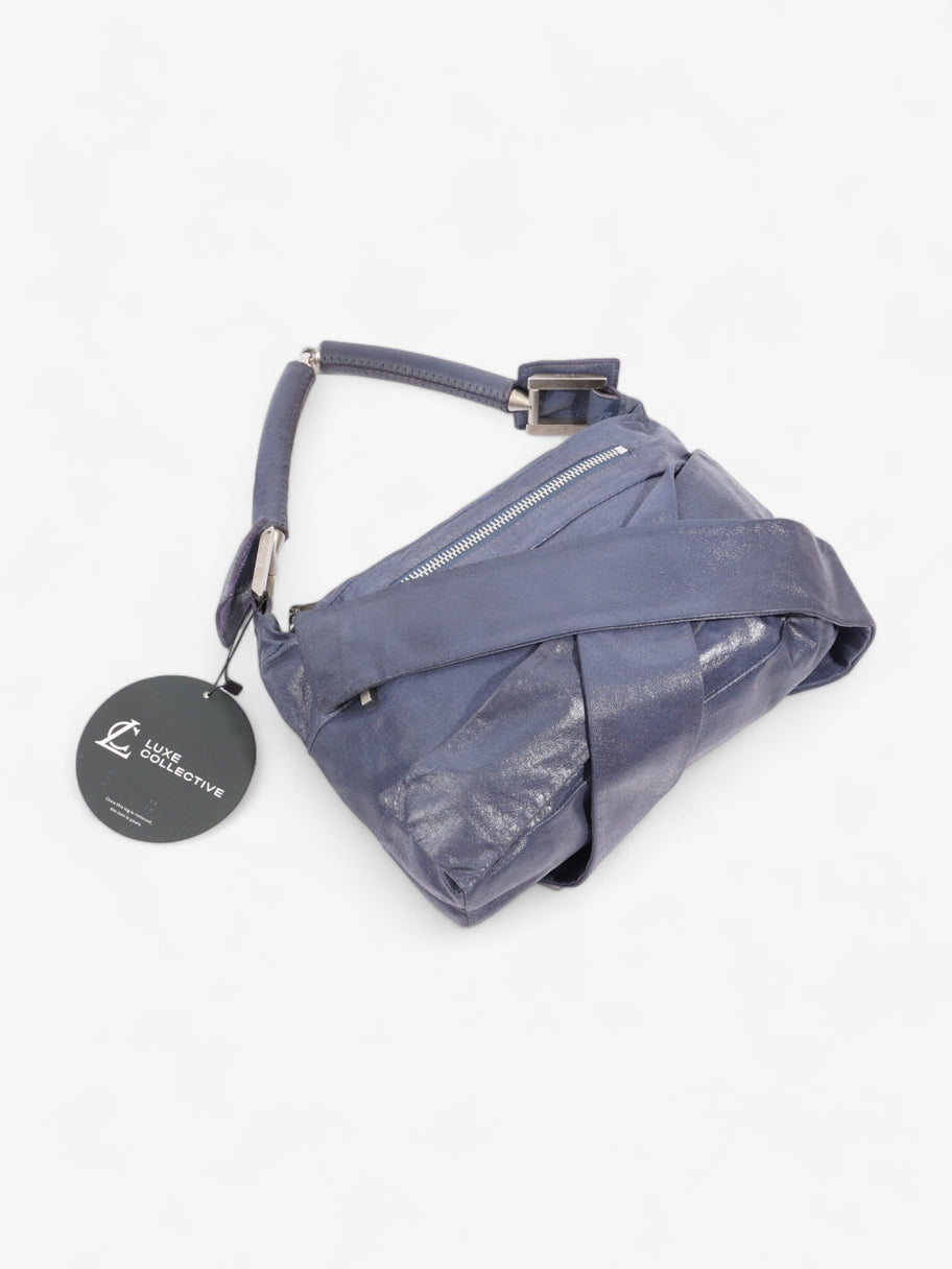 Shoulder Bag Midnight Blue Leather Image 10