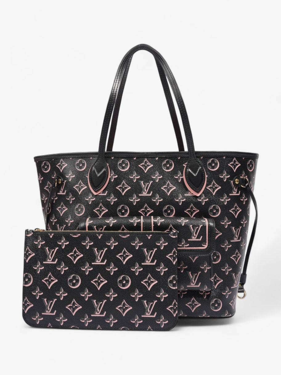 Neverfull MM Fall For You Black And Pink Monogram Coated Canvas Image 2