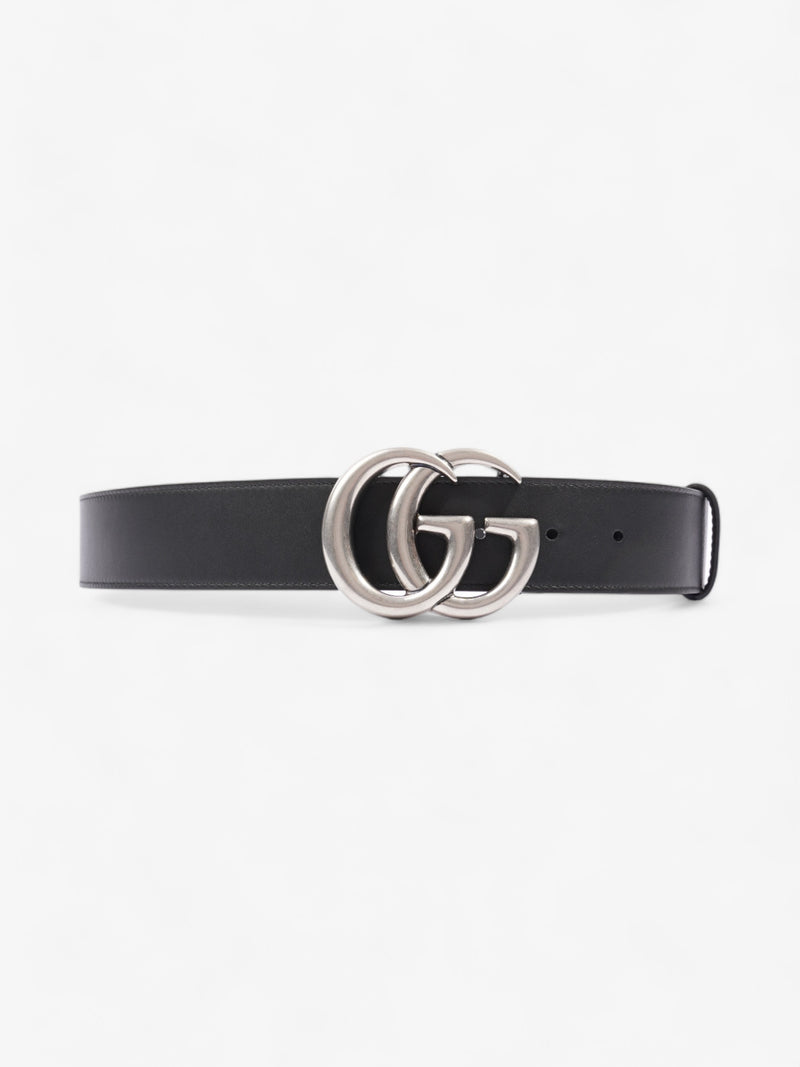  GG Marmont Wide Belt Black Leather 95cm 38mm