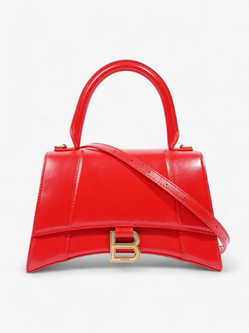 Hourglass Red Calfskin Leather Small