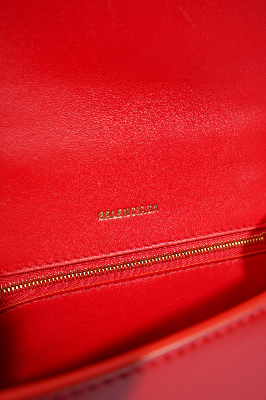 Hourglass Red Calfskin Leather Small Image 9