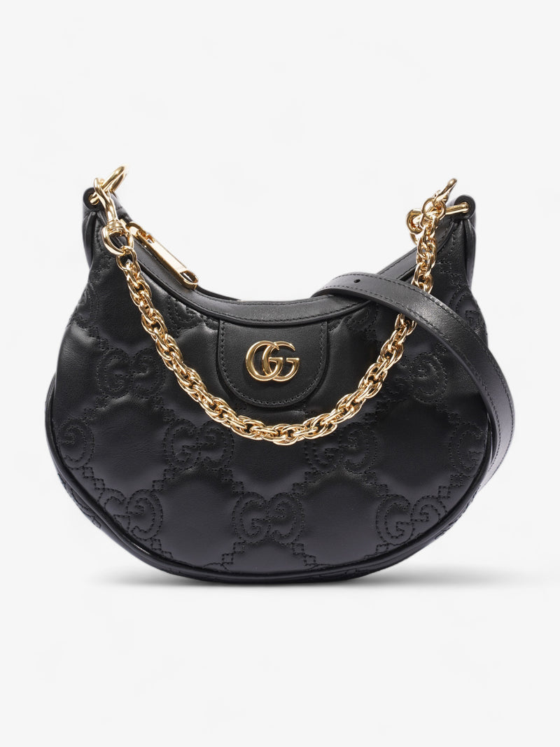  GG Matelasse Mini Bag Black Leather