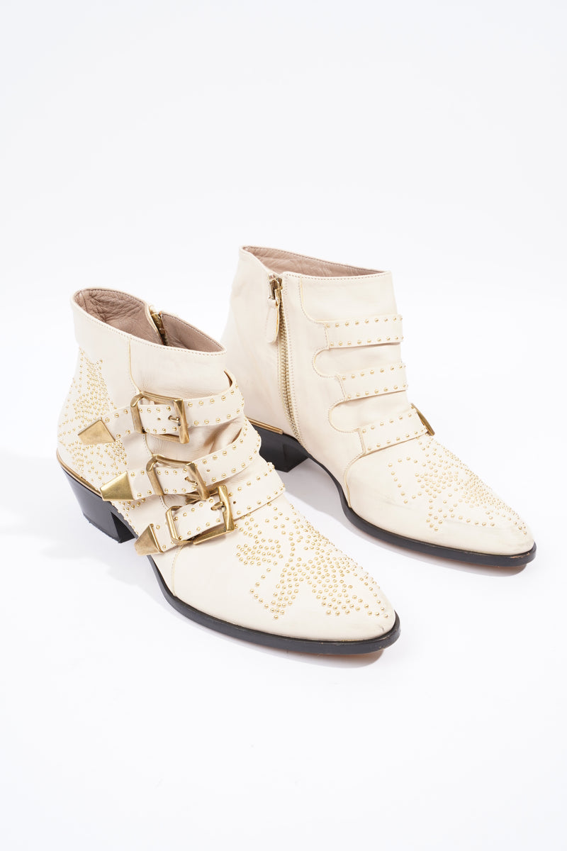  Susanne Ankle Boot White Leather EU 38 UK 5