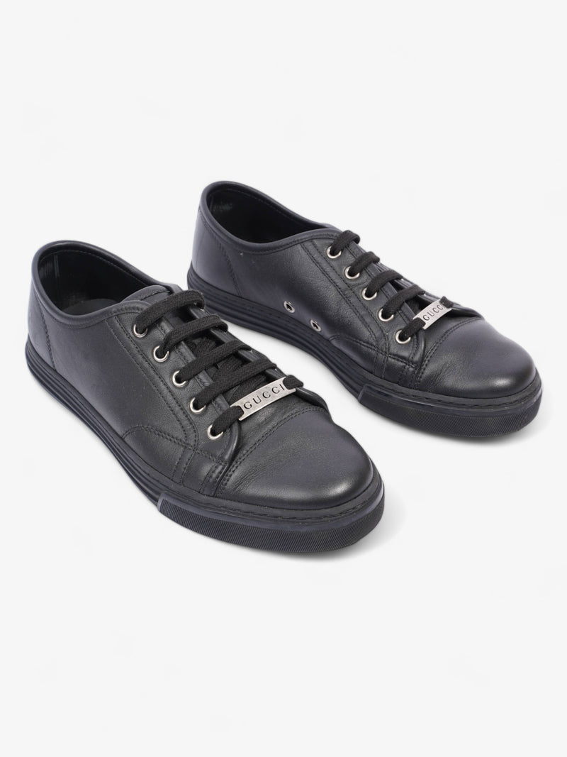  Low Top Sneaker Black Leather EU 39 UK 5