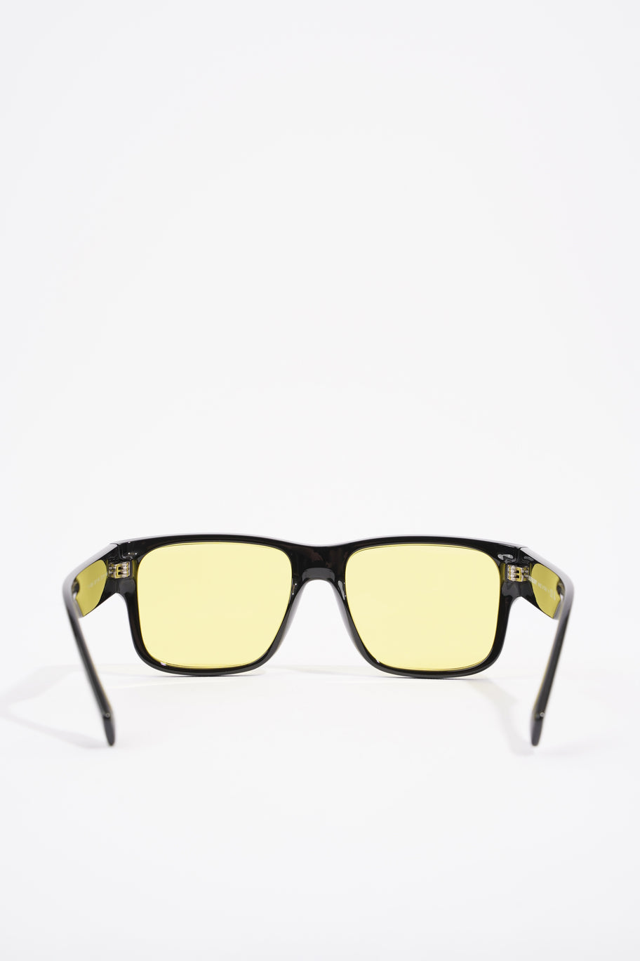 Knight Square Tinted Sunglasses Black / Yellow Acetate 145mm Image 4