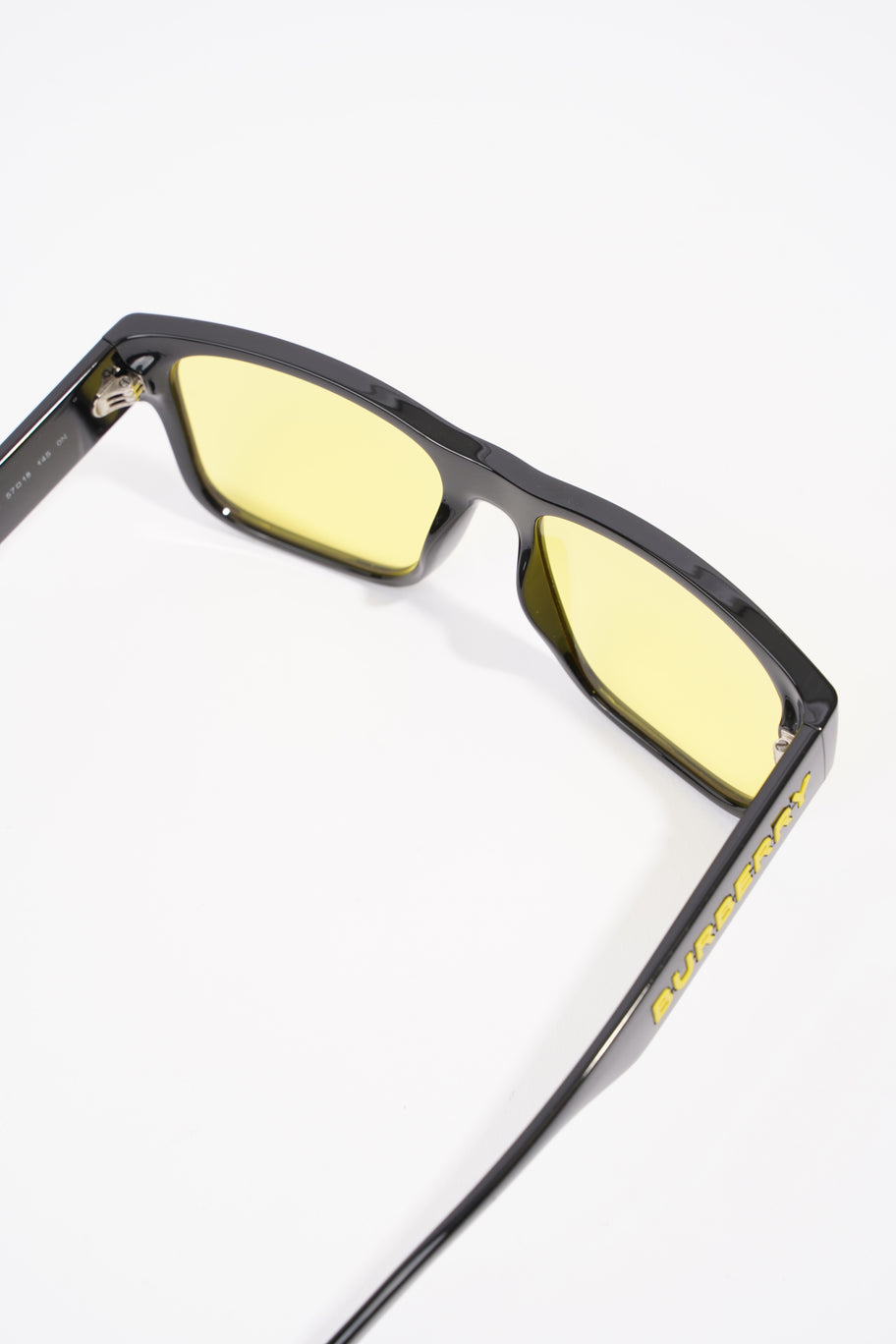 Knight Square Tinted Sunglasses Black / Yellow Acetate 145mm Image 6