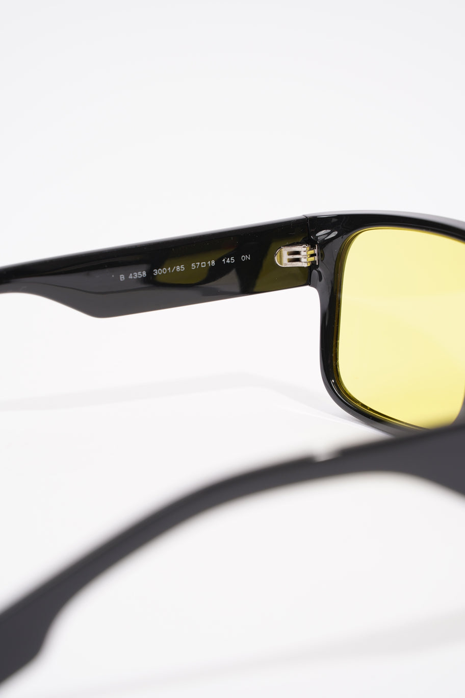 Knight Square Tinted Sunglasses Black / Yellow Acetate 145mm Image 7