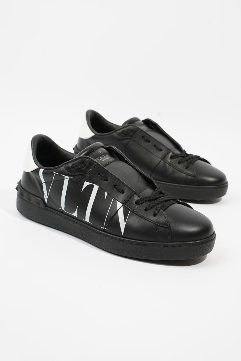  Open VLTN Sneaker Black / White Tab Leather EU 40 UK 6