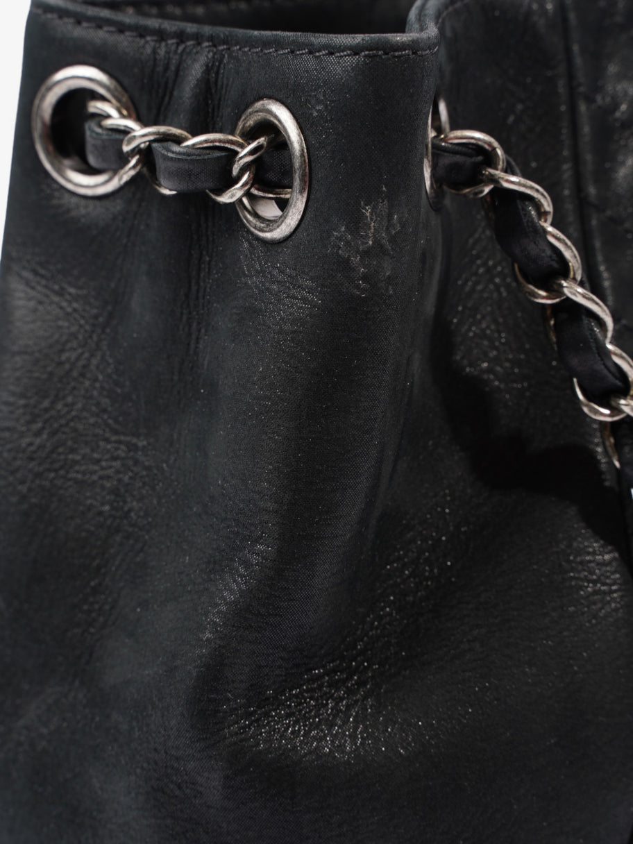 Large CC Tote Black Leather Image 9