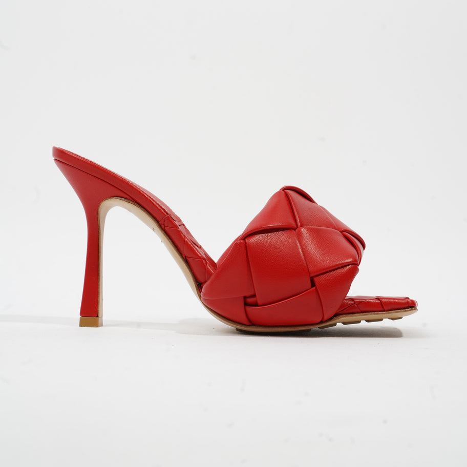 High Sandals 90 Red Leather EU 37.5 UK 4.5 Image 1