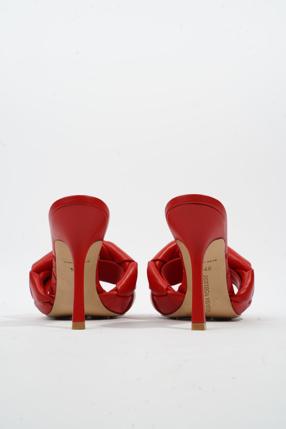 High Sandals 90 Red Leather EU 37.5 UK 4.5 Image 6