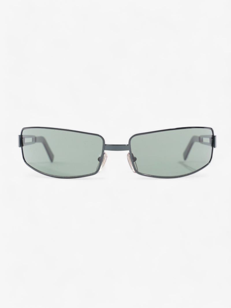  Rectangular Framed Sunglasses  Green Acetate 120mm