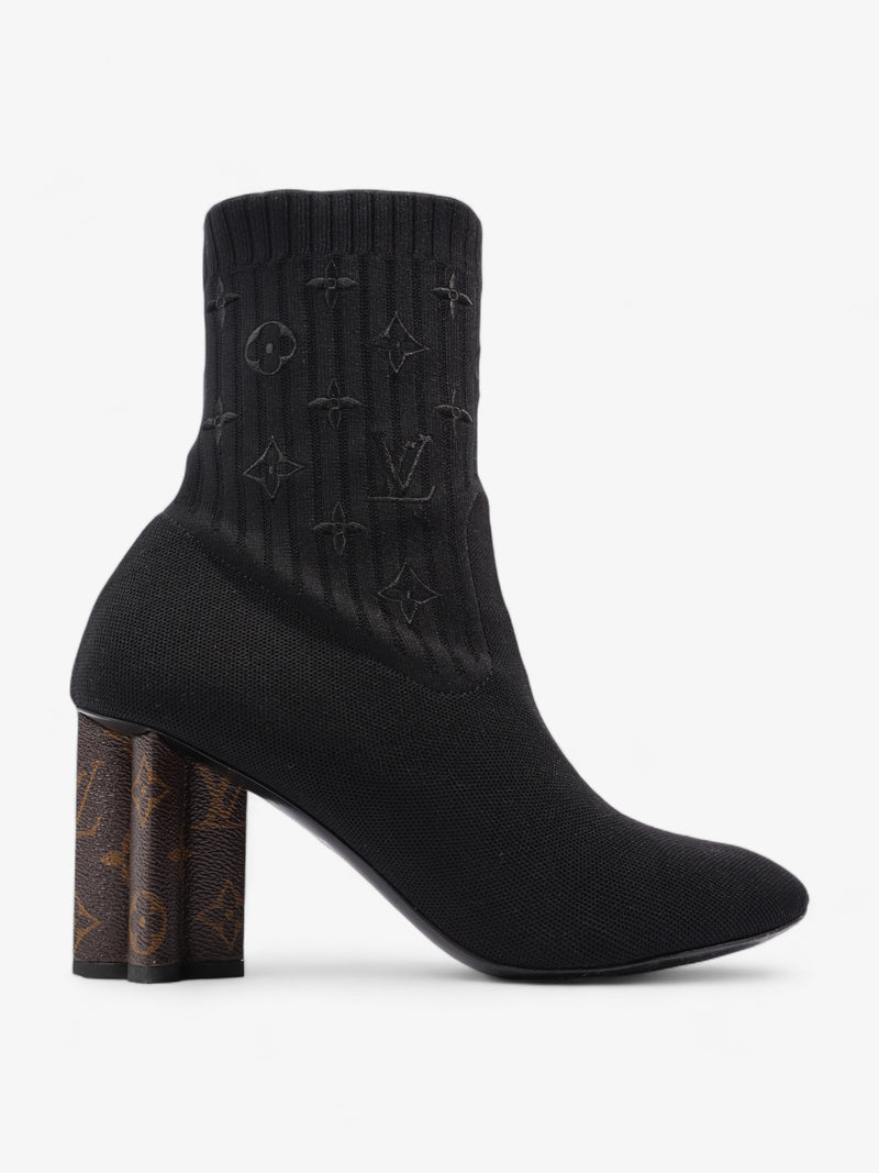  Silhouette Ankle Boots 6cm Black / Monogram Fabric EU 41 UK 8