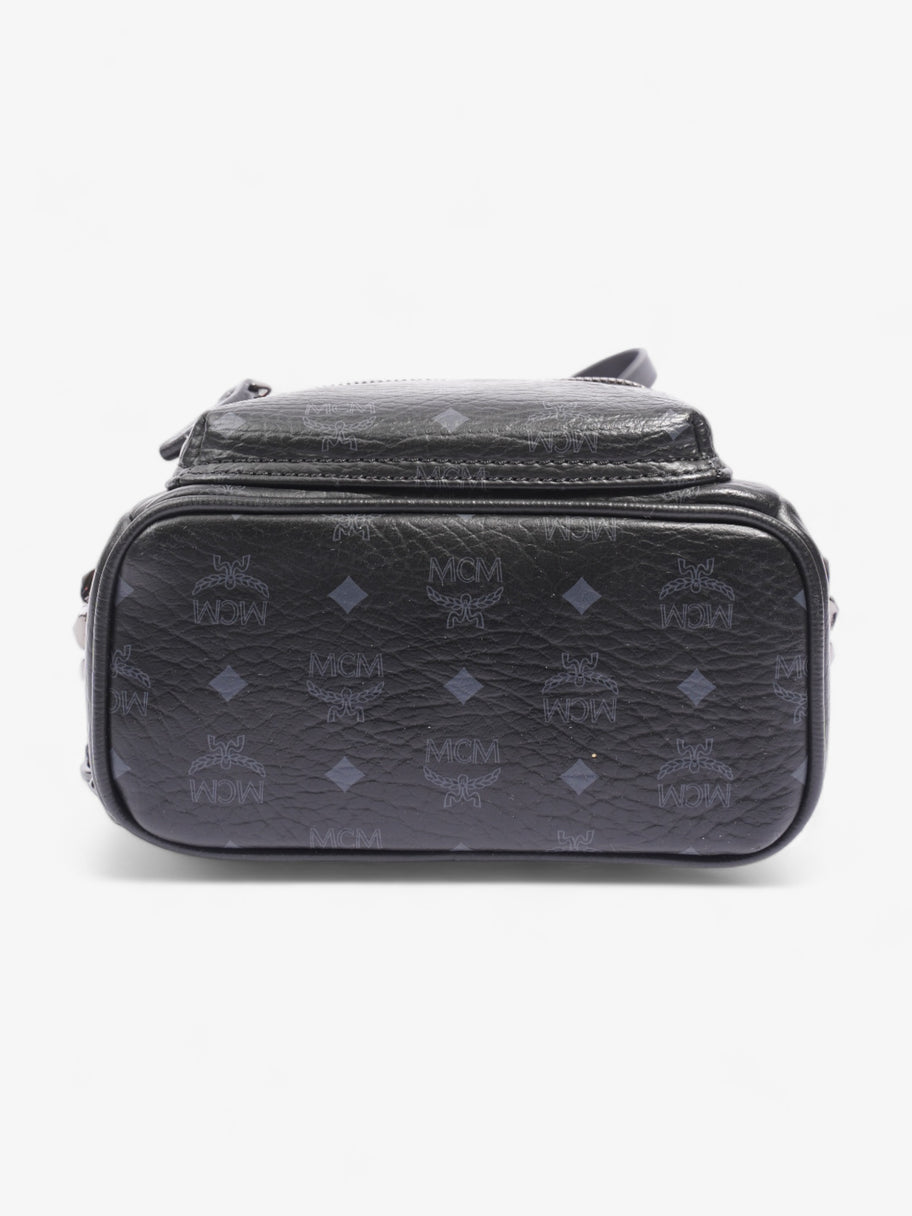Visetos Studded Mini Backpack Black / Grey Coated Canvas Image 6