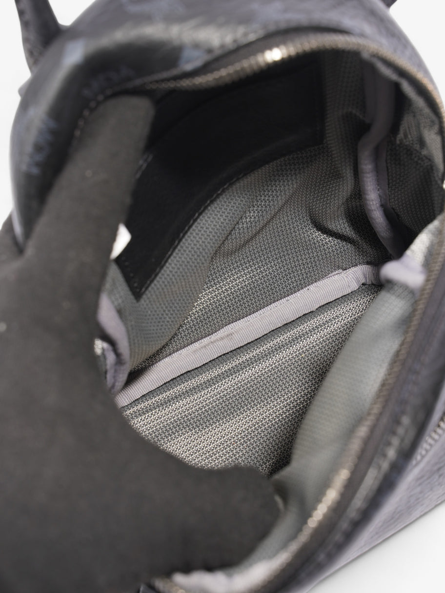 Visetos Studded Mini Backpack Black / Grey Coated Canvas Image 7