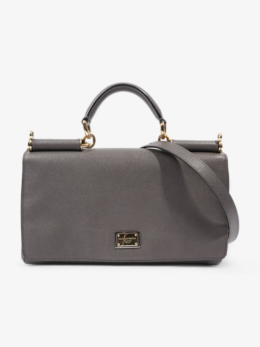 Sicily Top Handle Grey Leather Image 1
