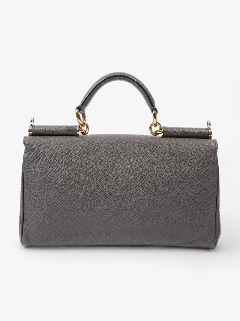  Sicily Top Handle Grey Leather