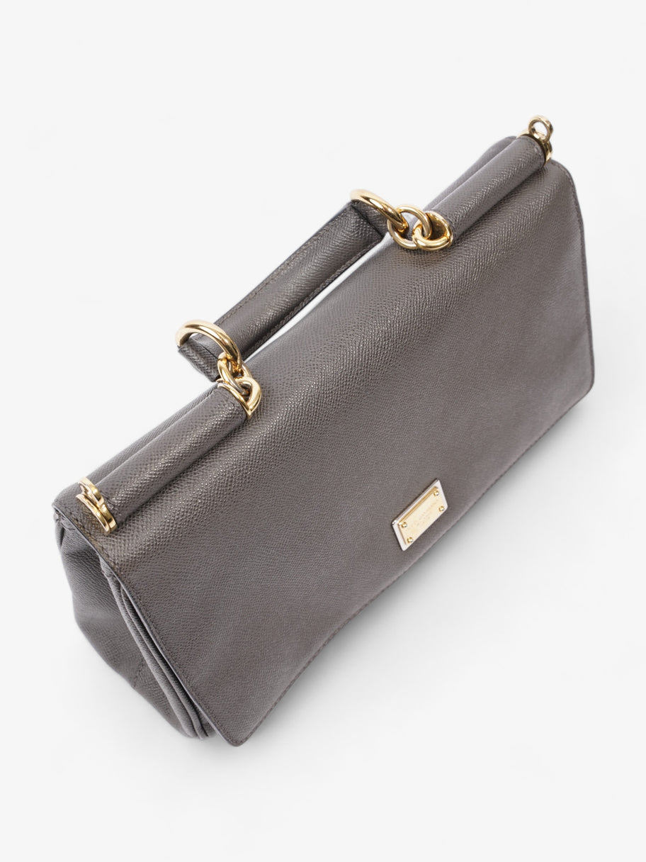 Sicily Top Handle Grey Leather Image 5