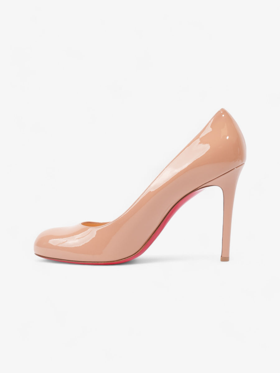 Christian Louboutin Simple Pump Heels 100 Nude Patent Leather EU 40.5 |  Luxe Collective