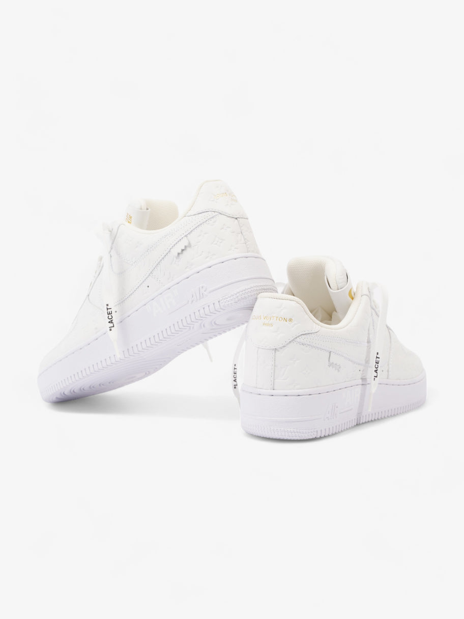Air Force 1 Low By Virgil Abloh White Embossed Leather EU 43 UK 9 Image 10