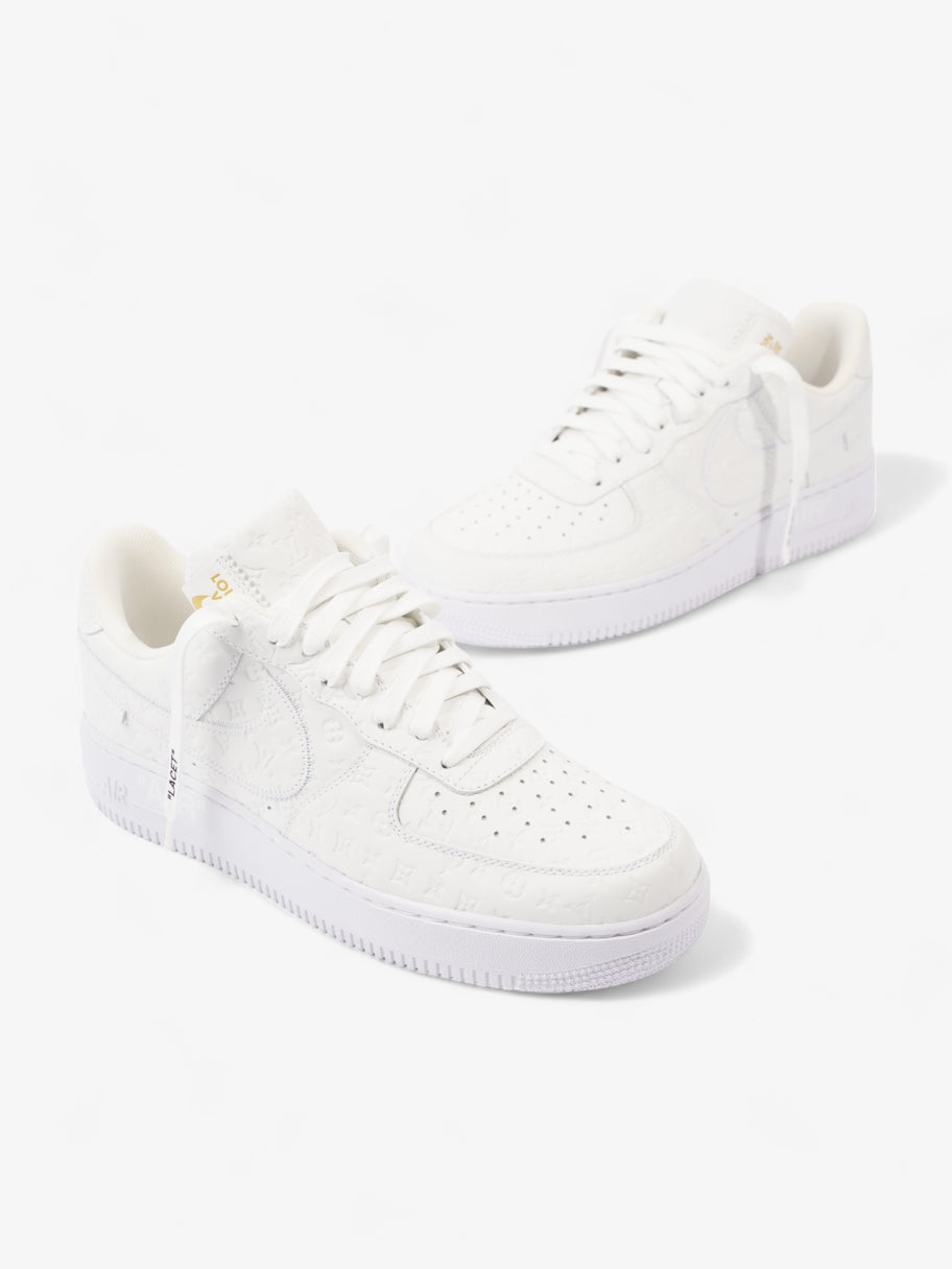 Air Force 1 Low By Virgil Abloh White Embossed Leather EU 43 UK 9 Image 11