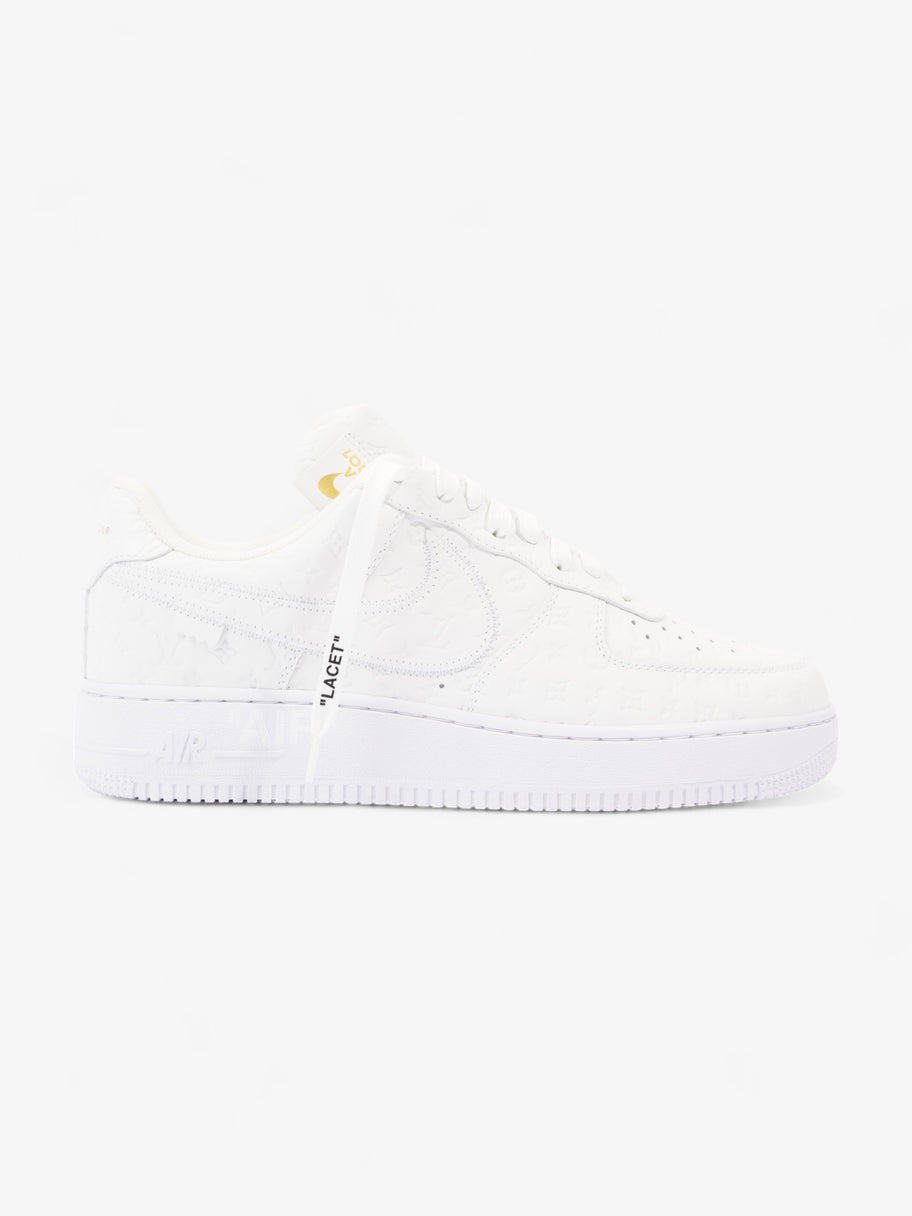 Air Force 1 Low By Virgil Abloh White Embossed Leather EU 43 UK 9 Image 1