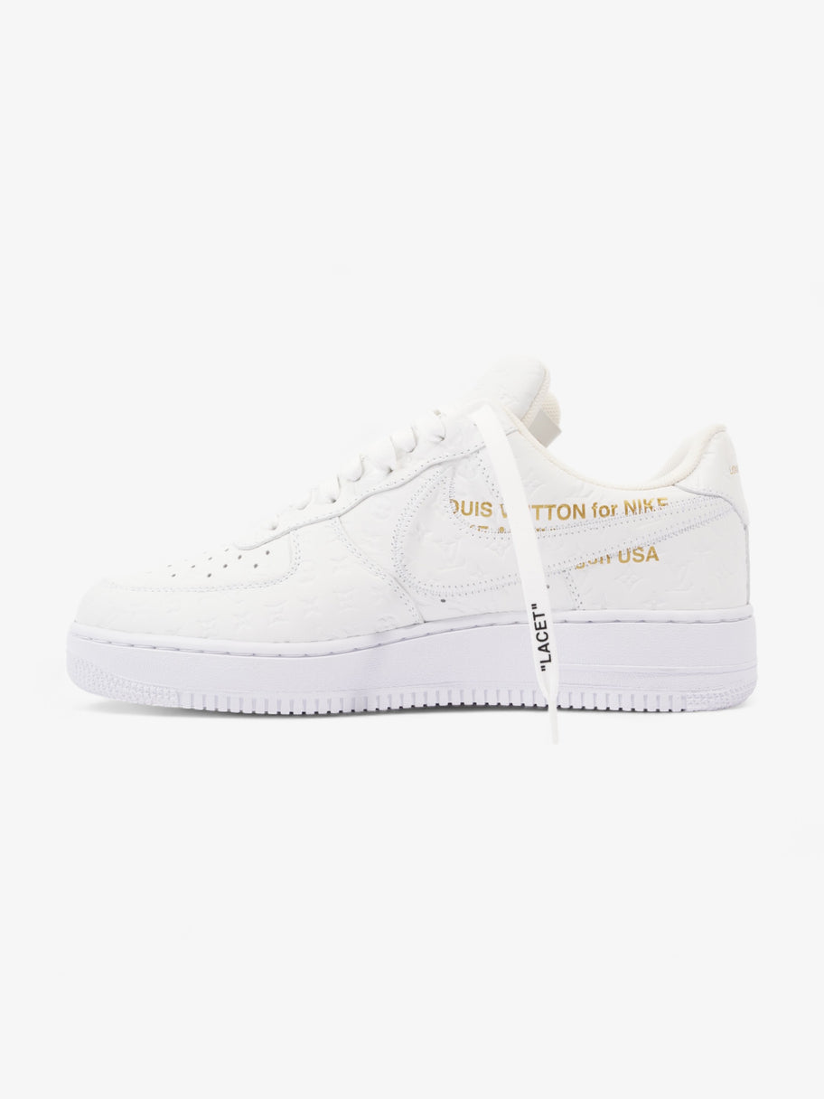 Air Force 1 Low By Virgil Abloh White Embossed Leather EU 43 UK 9 Image 3