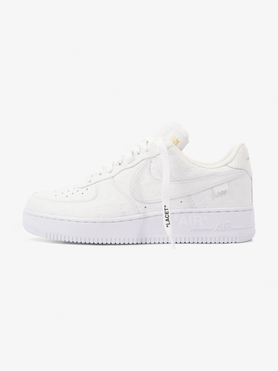 Air Force 1 Low By Virgil Abloh White Embossed Leather EU 43 UK 9 Image 5