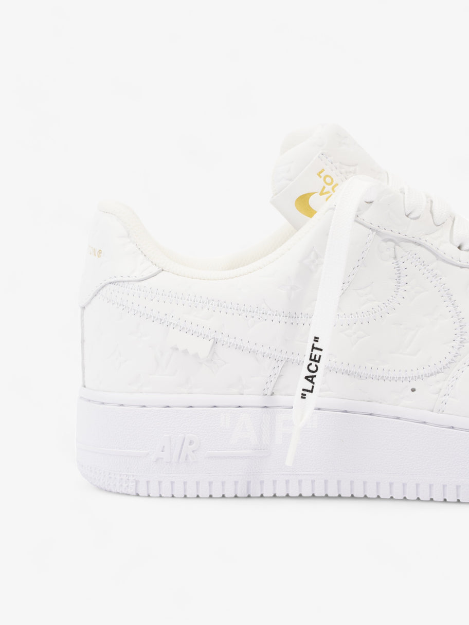 Air Force 1 Low By Virgil Abloh White Embossed Leather EU 43 UK 9 Image 9