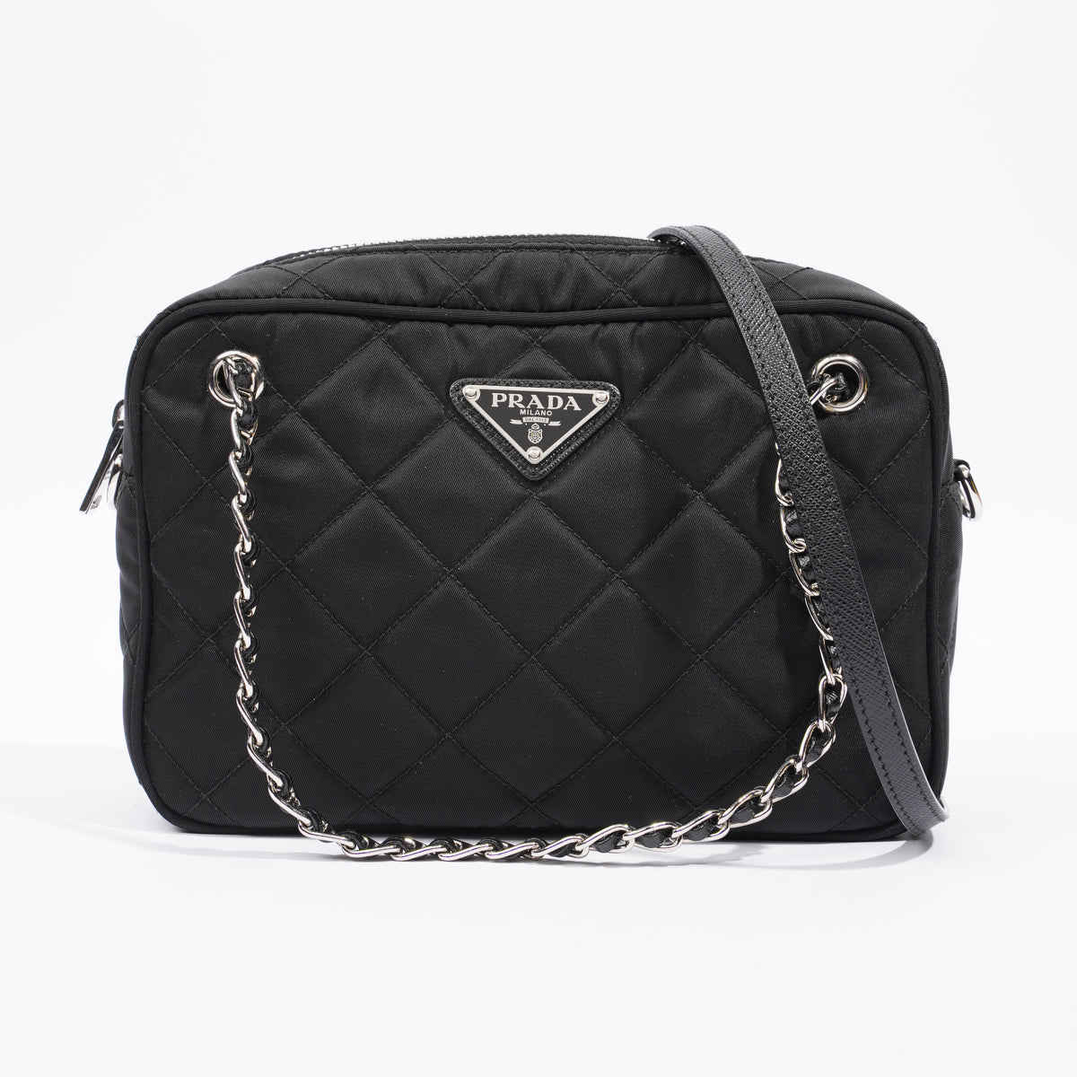 Prada quilted 2025 nylon bag