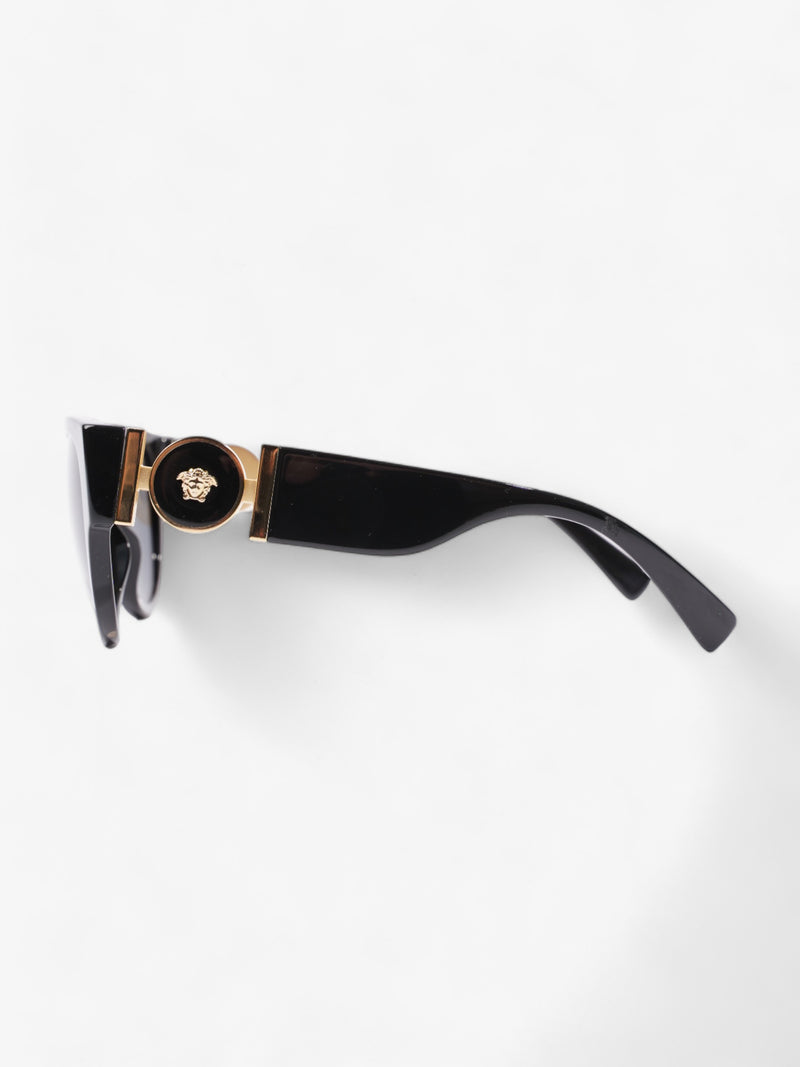  Medusa Detailed Sunglasses  Black Acetate 140mm