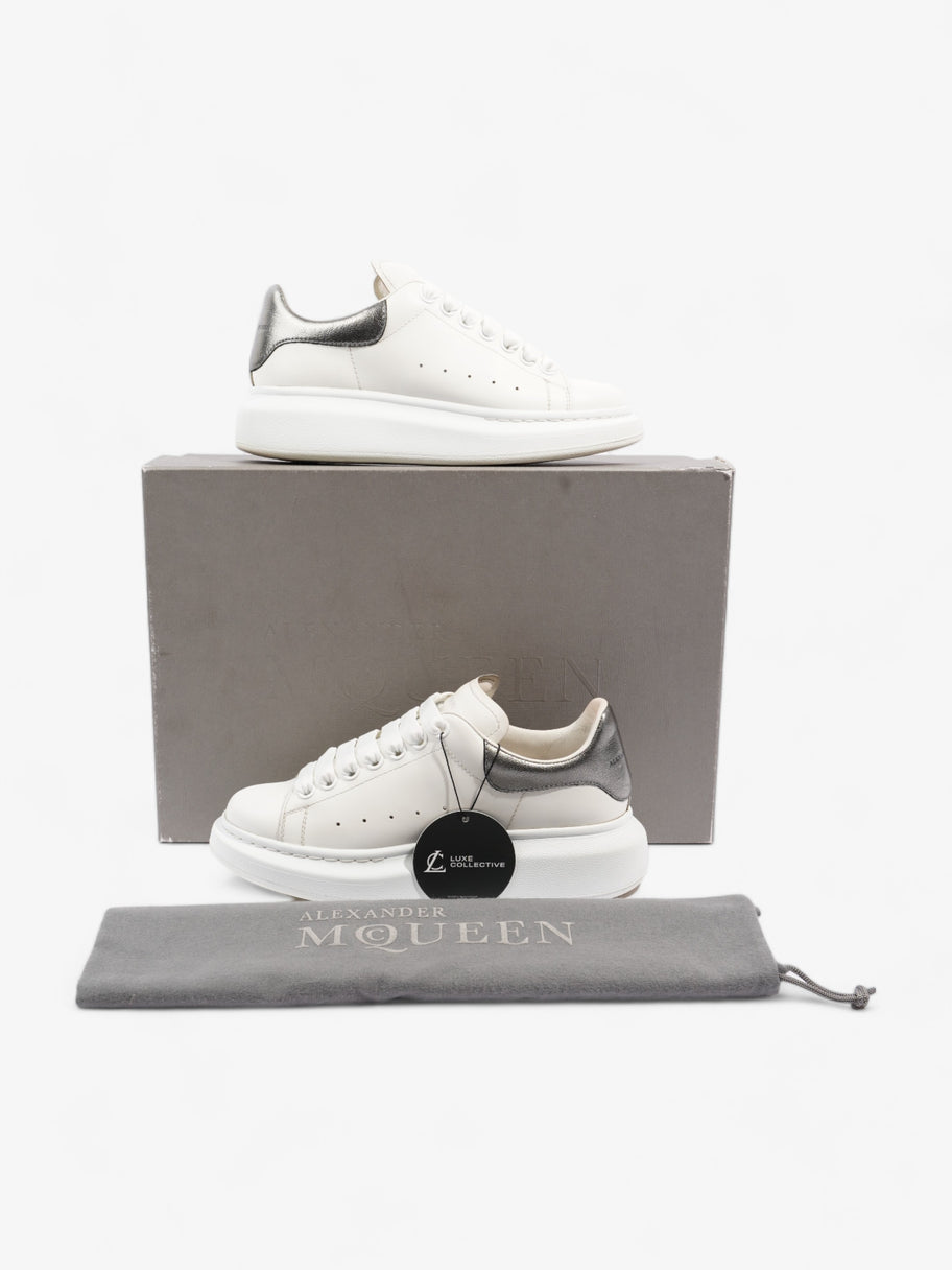 Oversized Sneakers White / Silver Leather EU 36 UK 3 Image 10