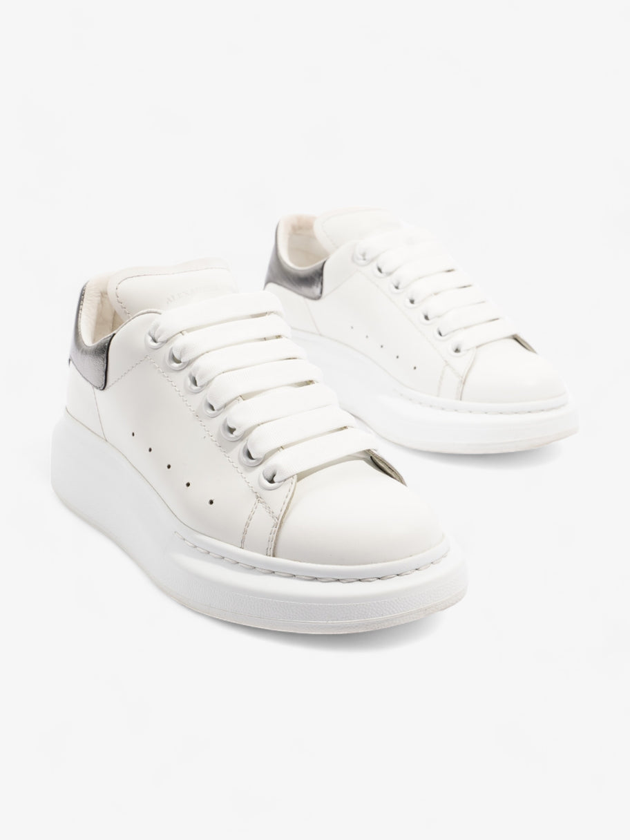 Oversized Sneakers White / Silver Leather EU 36 UK 3 Image 2