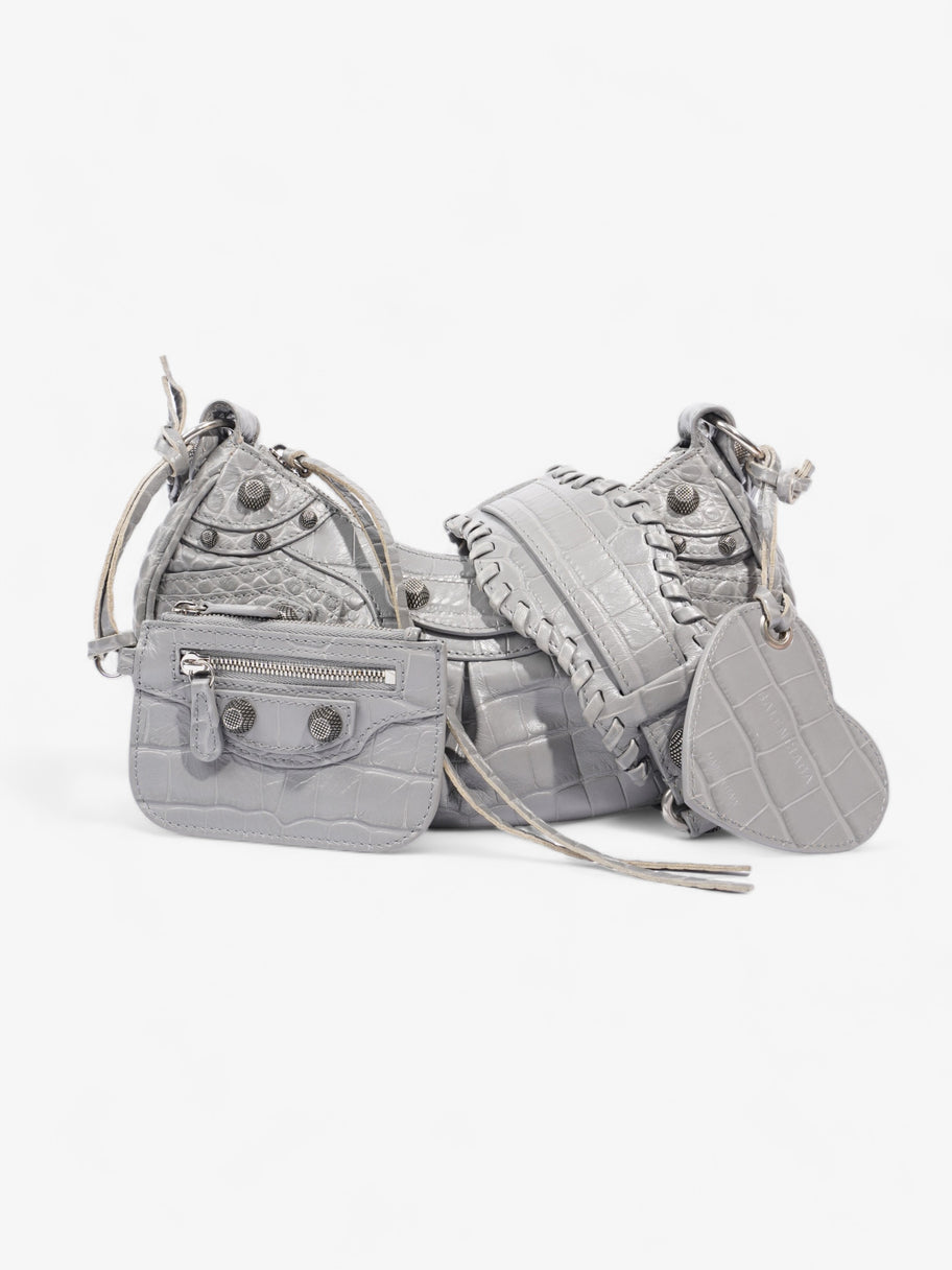 Le Cagole XS Grey Leather Image 1