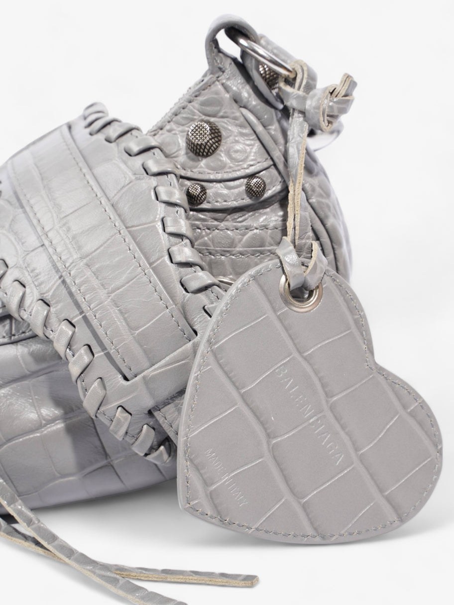 Le Cagole XS Grey Leather Image 3