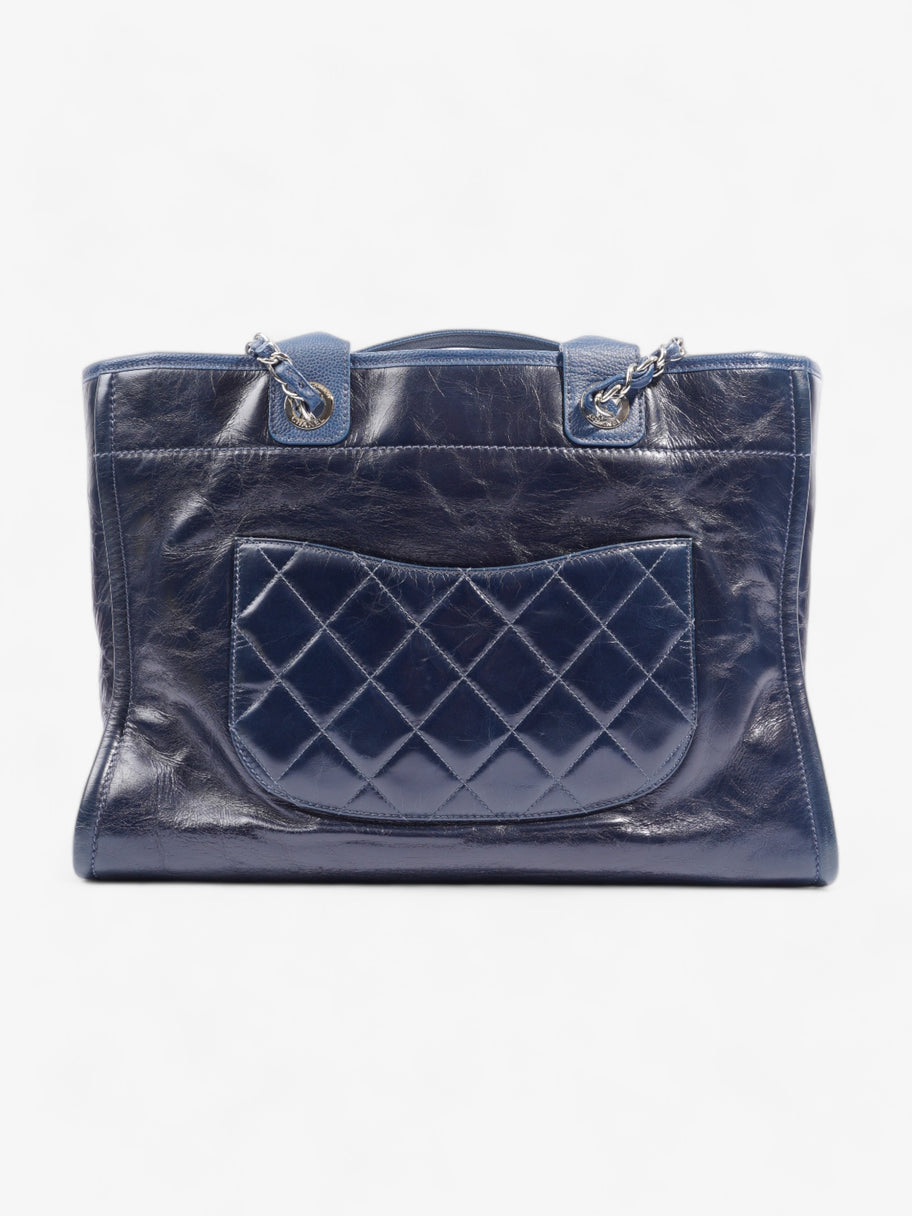 Deauville Blue Calfskin Leather Large Image 5
