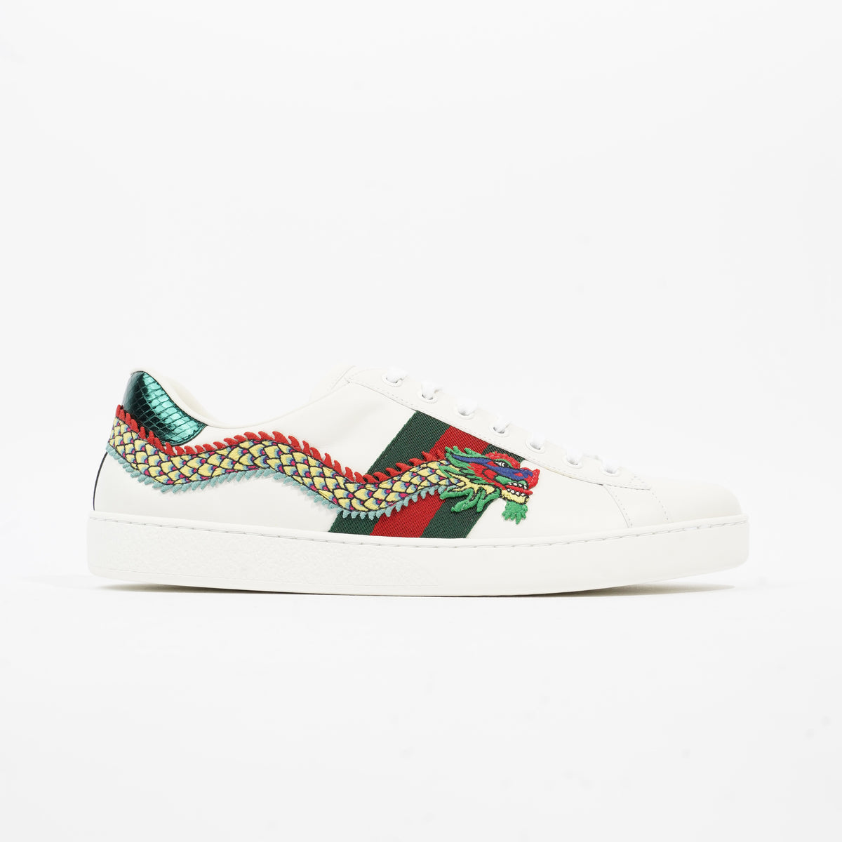 Gucci sneakers store with dragon