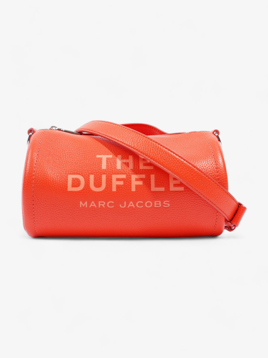 The Duffle Electric Orange Grained Leather Image 1