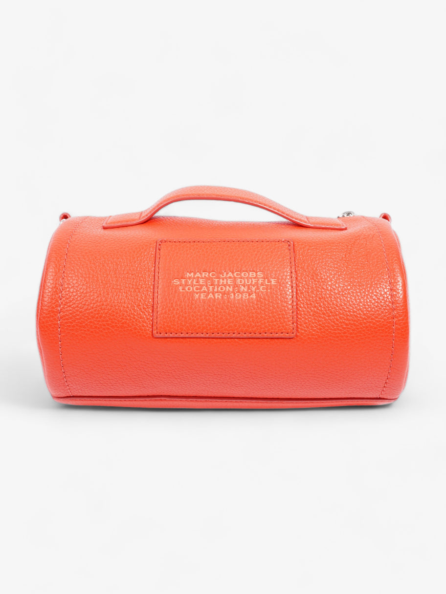 The Duffle Electric Orange Grained Leather Image 4