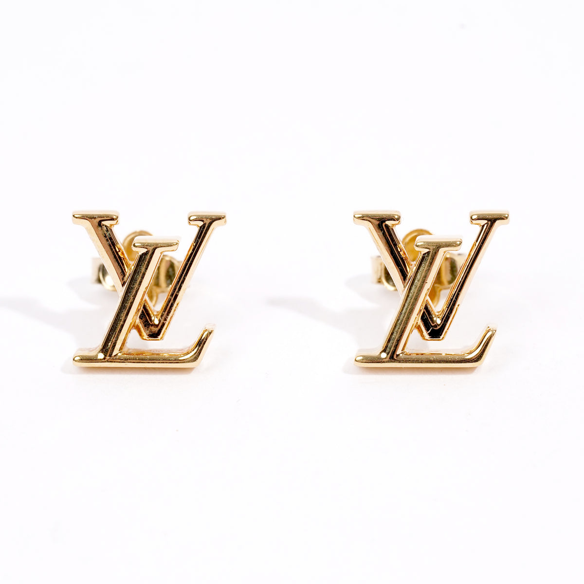 Louis Vuitton Womens LV Iconic Earrings Golden Finish Base Metal – Luxe  Collective