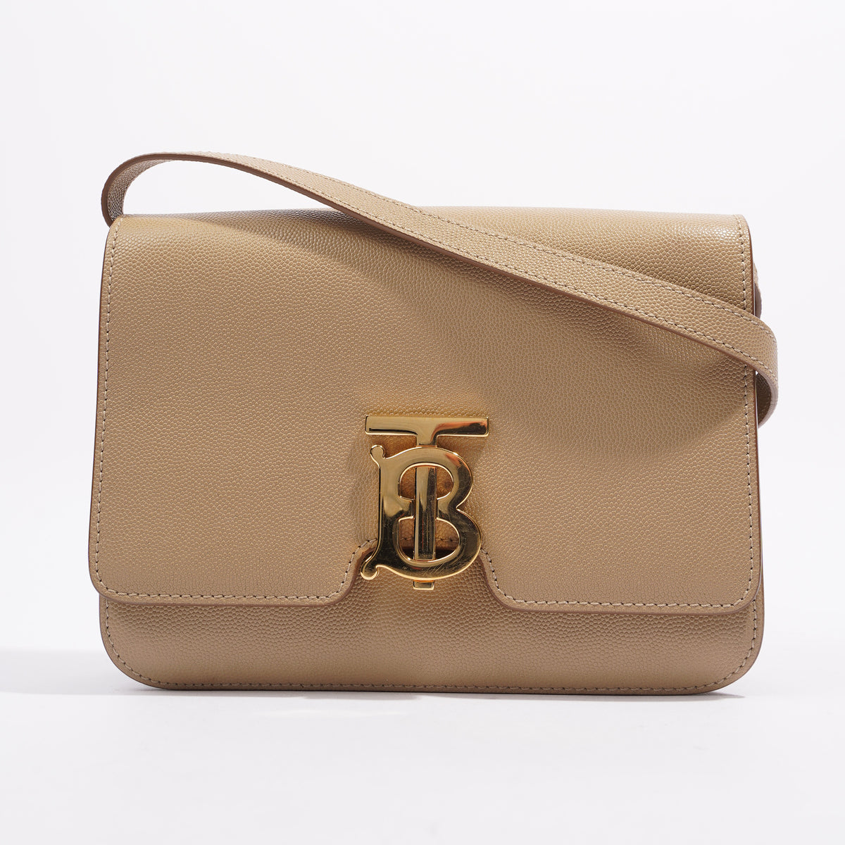 Burberry small grainy leather tb online bag