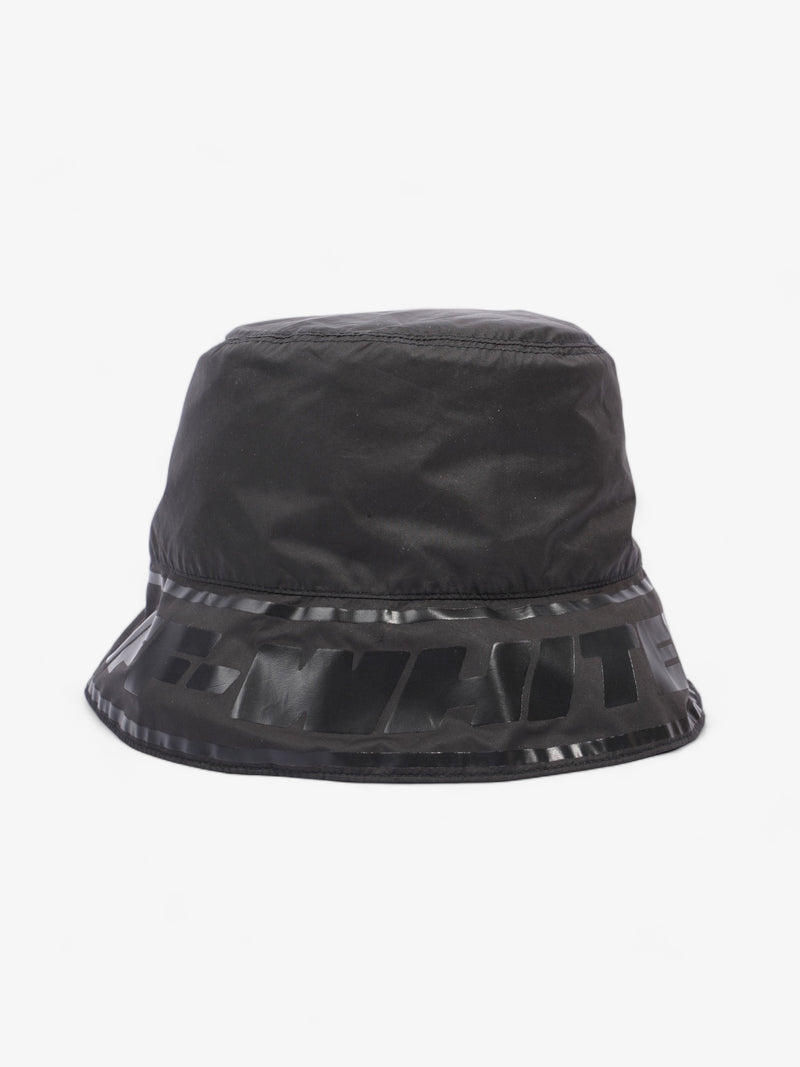  Logo Trim Bucket Hat Black Nylon