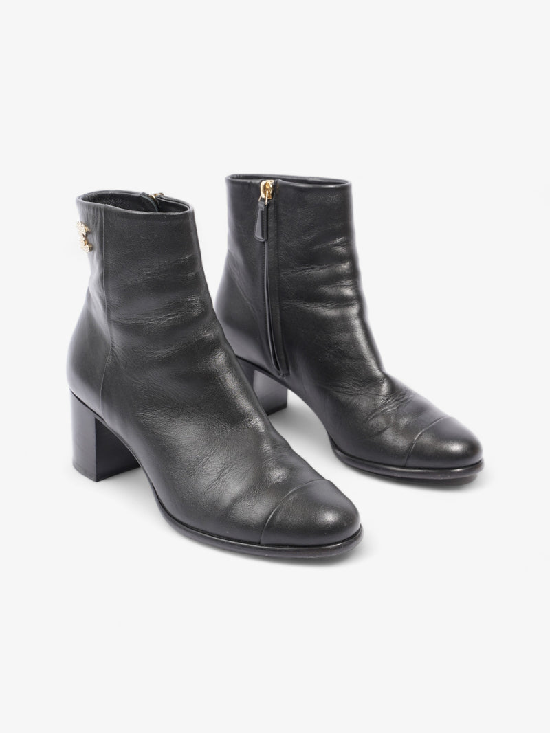  CC Boots 50 Black / Gold Leather EU 37.5 UK 4.5