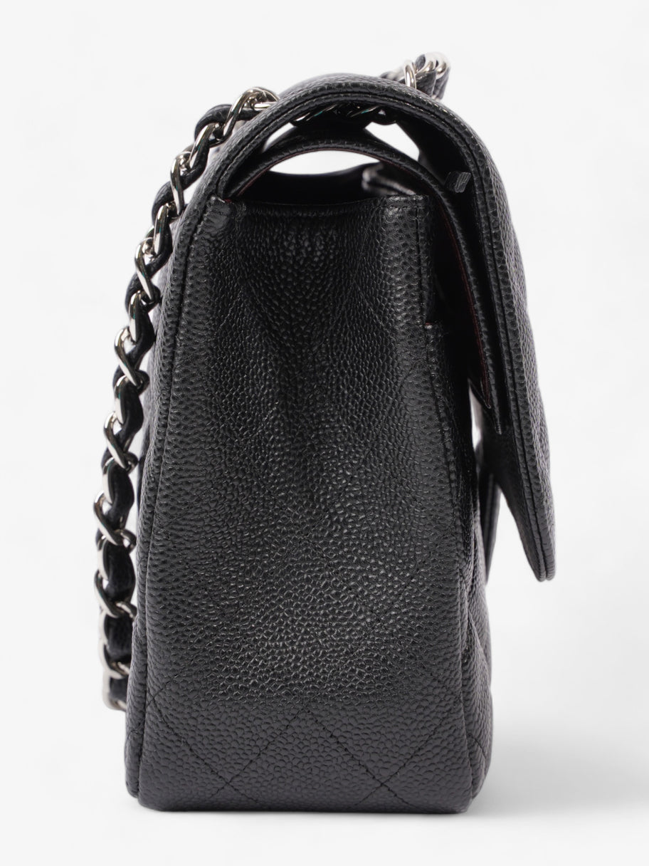 Classic Double Flap Black Caviar Leather Jumbo Image 5