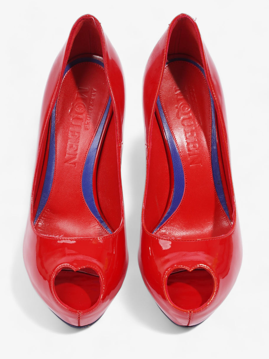 Peep Toe Heel 120 Red Patent Leather EU 36 UK 3 Image 8