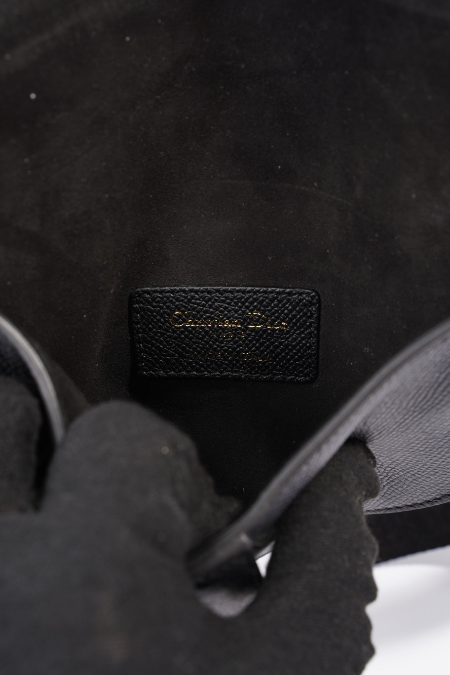 Saddle Pouch Black Calfskin Leather Image 8